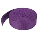 MECCANIXITY Lightweight Polypropylene Webbing Strap 2" 25 Yard Backpack Strapping Band Purplish Red for Outdoor Luggage Cargo Straps
