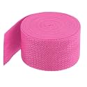 MECCANIXITY Lightweight Polypropylene Webbing Strap 2" 5 Yard Backpack Strapping Band Rose Red for Outdoor Luggage Cargo Straps