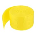 MECCANIXITY Lightweight Polypropylene Webbing Strap 2" 5 Yard Backpack Strapping Band Lemon Yellow for Outdoor Luggage Cargo Straps