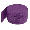MECCANIXITY Lightweight Polypropylene Webbing Strap 2" 5 Yard Backpack Strapping Band Purplish Red for Outdoor Luggage Cargo Straps