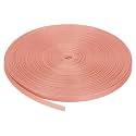 MECCANIXITY Nylon Webbing Strap Flat 3/8 Inch 50 Yards Begonia Pink for Outdoor DIY Gear Repair, Backpack, Luggage-Rack, Crafts