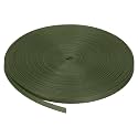 MECCANIXITY Nylon Webbing Strap Flat 3/8 Inch 50 Yards Deep Green for Outdoor DIY Gear Repair, Backpack, Luggage-Rack, Crafts