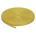 MECCANIXITY Nylon Webbing Strap Flat 3/8 Inch 50 Yards Gold for Outdoor DIY Gear Repair, Backpack, Luggage-Rack, Crafts