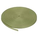 MECCANIXITY Nylon Webbing Strap Flat 3/8 Inch 50 Yards Mustard Green for Outdoor DIY Gear Repair, Backpack, Luggage-Rack, Crafts