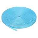 MECCANIXITY Nylon Webbing Strap Flat 3/8 Inch 50 Yards Light Sea Blue for Outdoor DIY Gear Repair, Backpack, Luggage-Rack, Crafts