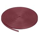 MECCANIXITY Nylon Webbing Strap Flat 3/8 Inch 50 Yards Wine Red for Outdoor DIY Gear Repair, Backpack, Luggage-Rack, Crafts