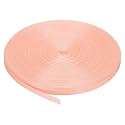 MECCANIXITY Nylon Webbing Strap Flat 3/8 Inch 50 Yards Light Cherry Pink for Outdoor DIY Gear Repair, Backpack, Luggage-Rack, Crafts