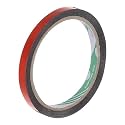 MECCANIXITY Red Metalized Tape 1/2 Inch x 55 Yards Decor Tape for Detailing Accent Wall, Graphic Arts, Pack of 1