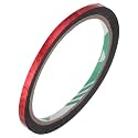 MECCANIXITY Red Metalized Tape 1/5 Inch x 55 Yards Decor Tape for Craft Detailing Accent Wall, Graphic Arts