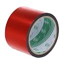 MECCANIXITY Red Metalized Tape 2 Inch x 55 Yards Decor Tape for Detailing Accent Wall, Graphic Arts, Pack of 1