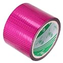 MECCANIXITY Rose Red Check Pattern Metalized Tape 2.4 Inch x 55 Yards Decor Tape for Detailing Accent Wall, Graphic Arts