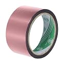 MECCANIXITY Rose Red Metalized Tape 1.2 Inch x 55 Yards Decor Tape for Detailing Accent Wall, Graphic Arts