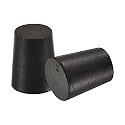 MECCANIXITY Rubber Tapered Plug 16mm to 20mm Solid Test Tubes Bungs Stopper Black for Lab Home 5 Pieces