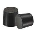 MECCANIXITY Rubber Tapered Plug 26mm to 32mm Solid Black for Powder Coating, Painting, Anodizing, Plating, Sandblasting 5 Pieces