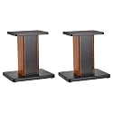 MECCANIXITY Wood Speaker Stands, 2 Pack 11.8 Inch (30cm) Universal Hollowed Stands Enhanced Audio Listening for Home Theaters Cinema