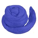 MECCANIXITY Wool Roving Yarn Soft Felting Wool 50g/1.76oz Pure Chunky Roving Yarn for Needle Felting Knitting Blanket Spinning Weaving Art DIY Craft Light Sea Blue