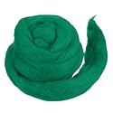 MECCANIXITY Wool Roving Yarn Soft Felting Wool 50g/1.76oz Pure Chunky Roving Yarn for Needle Felting Knitting Blanket Spinning Weaving Art DIY Craft Green