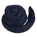 MECCANIXITY Wool Roving Yarn Soft Felting Wool 50g/1.76oz Pure Chunky Roving Yarn for Needle Felting Knitting Blanket Spinning Weaving Art DIY Craft Dark Blue Grey