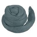 MECCANIXITY Wool Roving Yarn Soft Felting Wool 50g/1.76oz Pure Chunky Roving Yarn for Needle Felting Knitting Blanket Spinning Weaving Art DIY Craft Dark Grey