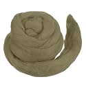 MECCANIXITY Wool Roving Yarn Soft Felting Wool 50g/1.76oz Pure Chunky Roving Yarn for Needle Felting Knitting Blanket Spinning Weaving Art DIY Craft Yellow Brown
