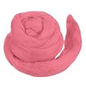 MECCANIXITY Wool Roving Yarn Soft Felting Wool 50g/1.76oz Pure Chunky Roving Yarn for Needle Felting Knitting Blanket Spinning Weaving Art DIY Craft Light Peach