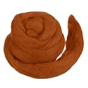 MECCANIXITY Wool Roving Yarn Soft Felting Wool 50g/1.76oz Pure Chunky Roving Yarn for Needle Felting Knitting Blanket Spinning Weaving Art DIY Craft Red Brown
