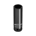 Meccion 1/2 Inch Drive Impact Socket 11/16 inch SAE, 6 Point Cr-Mo Deep Impact Socket, 78mm Length