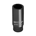 Meccion 1/2 Inch Drive Impact Socket 15/16 inch SAE, 6 Point Cr-Mo Deep Impact Socket, 78mm Length