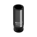 Meccion 1/2 Inch Drive Impact Socket 22mm Metric, 6 Point Cr-Mo Deep Impact Socket, 78mm Length