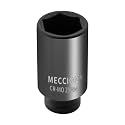 Meccion 1/2 Inch Drive Impact Socket 29mm Metric, 6 Point Cr-Mo Deep Impact Socket, 78mm Length