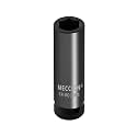 Meccion 1/2 Inch Drive Impact Socket 15mm Metric Cr-Mo, Deep Impact Socket