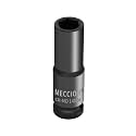 Meccion 1/2 Inch Drive Impact Socket 14mm Metric, 6 Point Cr-Mo Deep Impact Socket, 78mm Length