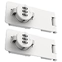 Cabinet Password Hasp Locks, Cabinet Door Combination Lock, Password hasp Lock, 3-Digit Combination Lock for Cabinet Doors – Twist Knob Hasp Latch Lock with Password Code (2 Packs White)
