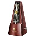 Mechanical Metronomes for Piano Guitar Violin Bass Drum and Other Musical Instruments Loud Sound and High Precision Track Beat and Tempo for Beginners (Wood Grain)
