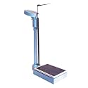 Mechanical Weight Scale, with Adjustable Height Rod, for Schools Gyms and Home, Column Easy to Read Scale(White) (Blue)
