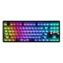 MechLands Aula F87 PRO V2 Wireless Gaming Keyboard with 10000mAh Battery, 8K Polling, SOCD/MT/TGL, BT/2.4GHz/Wired, Hot Swap TKL Mechanical Keyboard with Creamy Gasket, RGB Backlit (Black Transparent)