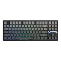 MechLands Aula F87 PRO V2 Wireless Gaming Keyboard with 10000mAh Battery, 8K Polling, SOCD/MT/TGL, BT/2.4GHz/Wired, Hot Swap TKL Mechanical Keyboard with Creamy Gasket, RGB Backlit (Black Gradient)