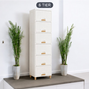 MECHON 6 Layer Foldable Cabinet Plastic Cupboard