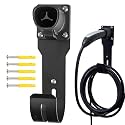 MECMO for Tesla Charger Holder - Wall Mount Dock & J-Hook for Model 3/Y/X/S, Heavy Duty Steel EV Charging Cord Hanger Compatible with NACS Connector