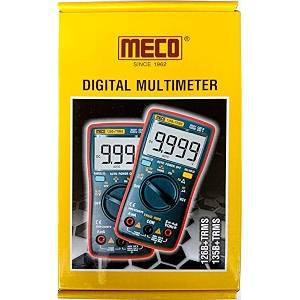 meco digital 108b trms battery powered multimeter pocket size