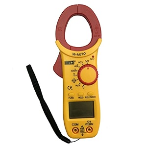 meco mc_36 auto ranging 400a ac or dc 3 digit 4000 counts digital clamp meteryellow