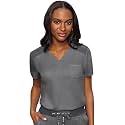 Med Couture Touch Women's Scrub Tops V-Neck Tuck-in Top with 1 Pocket