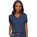 Med Couture Touch Women's Scrub Tops V-Neck Tuck-in Top with 1 Pocket
