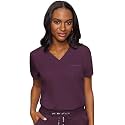 Med Couture Touch Women's Scrub Tops V-Neck Tuck-in Top with 1 Pocket