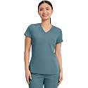 Med Couture Touch Women's Scrub Tops V-Neck Tuck-in Top with 1 Pocket