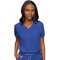 Med Couture Touch Women's Scrub Tops V-Neck Tuck-in Top with 1 Pocket
