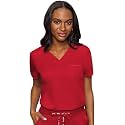 Med Couture Touch Women's Scrub Tops V-Neck Tuck-in Top with 1 Pocket