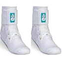 Med Spec ASO Ankle Stabilizer Lace Up Ankle Brace Sprain Support White, XS (Pack of 2)