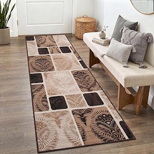 Medallion Vintage Look Carpet for Living Room