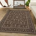 Medallion Vintage Look Carpet for Living Room